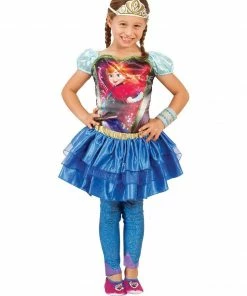 Rubie's Girls Anna Footless Tights For Kids - Disney Frozen 7 Rubie's Girls Anna Footless Tights For Kids - Disney Frozen