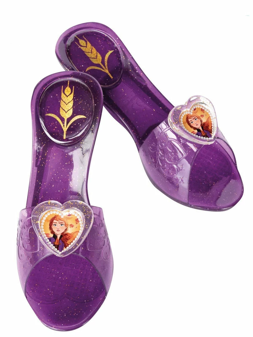 Rubie's Anna Jelly Shoes For Kids - Disney Frozen 2 Girls 3 Rubie's Anna Jelly Shoes For Kids - Disney Frozen 2 Girls