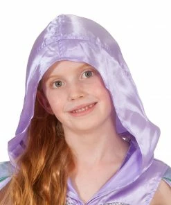 Rubie's Girls Ariel Hooded Dress For Kids - Disney The Little Mermaid
