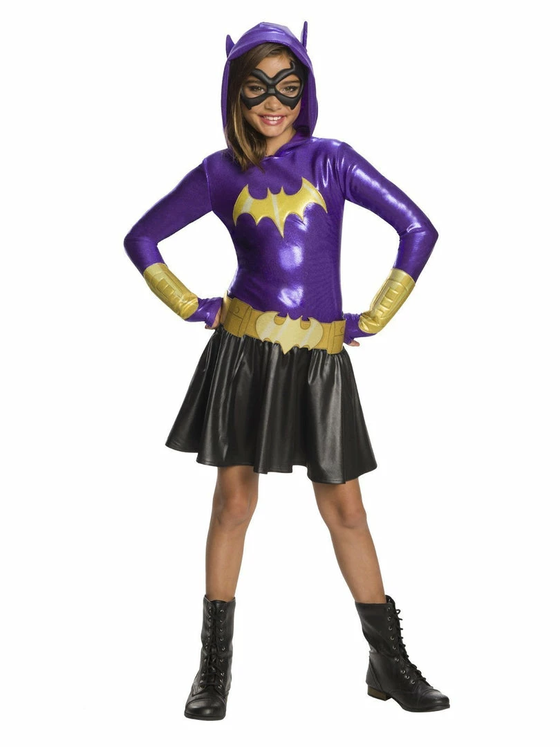 Rubie's Batgirl Hoodie Dress Costume For Kids & Tweens - Warner Bros DC Super Hero Girls 3 Rubie's Batgirl Hoodie Dress Costume For Kids & Tweens - Warner Bros DC Super Hero Girls