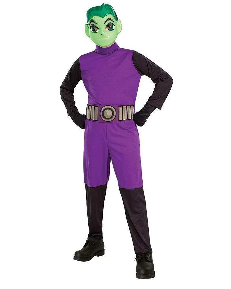 Rubie's Beast Boy Costume For Kids - Warner Bros Teen Titans Boys 3 Rubie's Beast Boy Costume For Kids - Warner Bros Teen Titans Boys