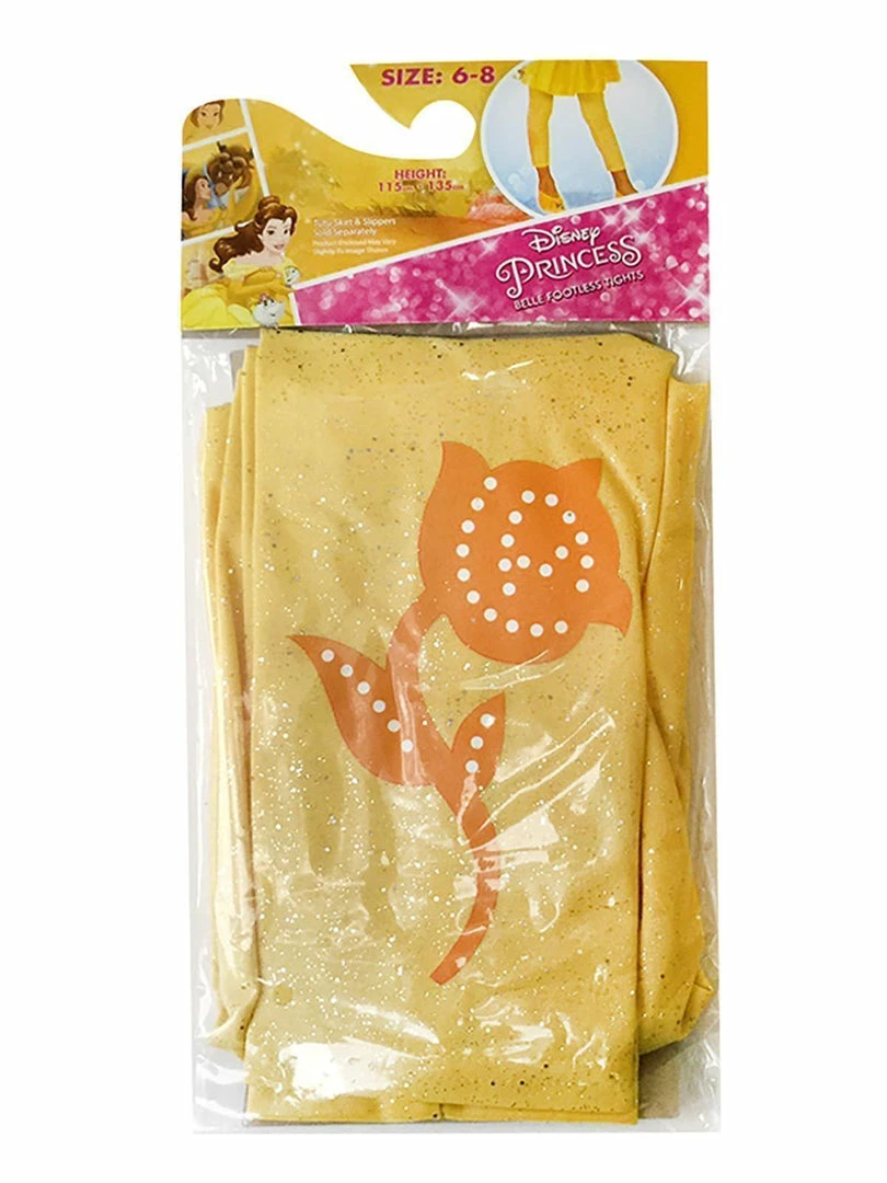 Rubie's Girls Belle Footless Tights For Kids - Disney Beauty And The Beast 5 Rubie's Girls Belle Footless Tights For Kids - Disney Beauty And The Beast