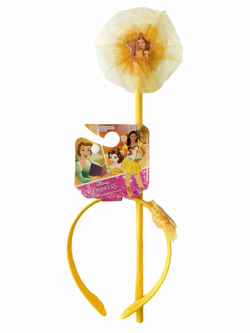 Rubie's Belle Headband & Wand Set For Kids - Disney Beauty And The Beast 4 Rubie's Belle Headband & Wand Set For Kids - Disney Beauty And The Beast