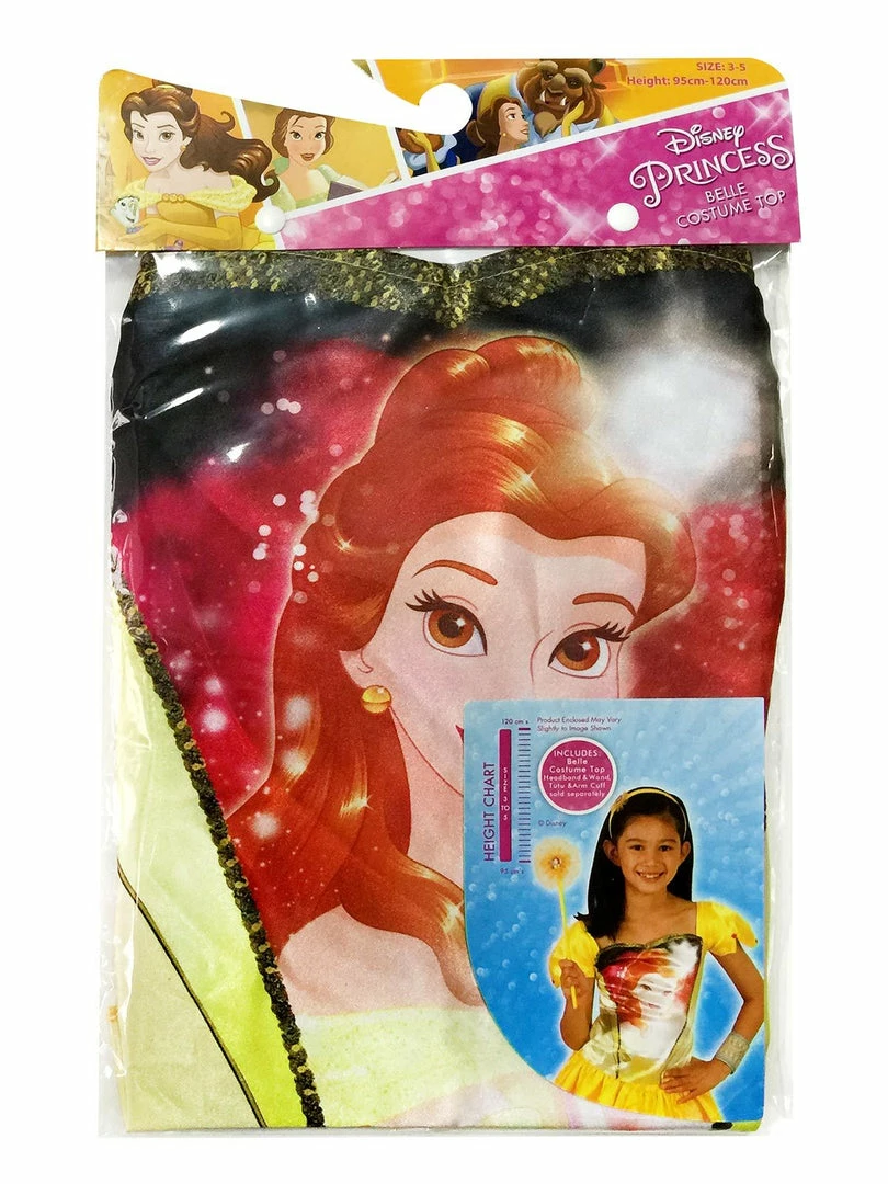 Rubie's Belle Princess Top For Kids - Disney Beauty And The Beast Girls 4 Rubie's Belle Princess Top For Kids - Disney Beauty And The Beast Girls