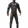 Rubie's Black Panther Deluxe Costume For Adults - Marvel Black Panther 2 Rubie's Black Panther Deluxe Costume For Adults - Marvel Black Panther