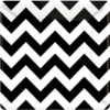 Amscan Grand Prix Black And White Chevron 7 Cake Plates