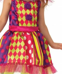 Funny Fashion Bright Clown Costume For Kids