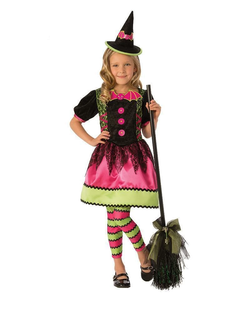 Rubie's Girls Bright Witch Costume For Kids 3 Rubie's Girls Bright Witch Costume For Kids