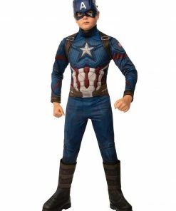 Rubie's Captain America Deluxe Costume For Kids - Marvel Avengers: Endgame