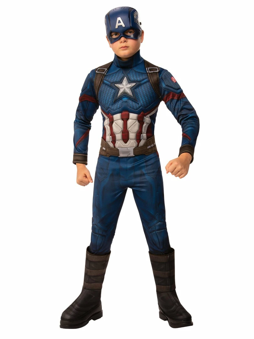 Rubie's Captain America Deluxe Costume For Kids - Marvel Avengers: Endgame Boys 3 Rubie's Captain America Deluxe Costume For Kids - Marvel Avengers: Endgame Boys