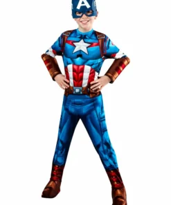 Rubie's Boys Captain America Mechstrike Deluxe Costume For Kids - Marvel Avengers Mech Strike