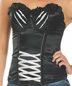 Rubie's Womens Catwoman Corset For Adults - Warner Bros DC Comics