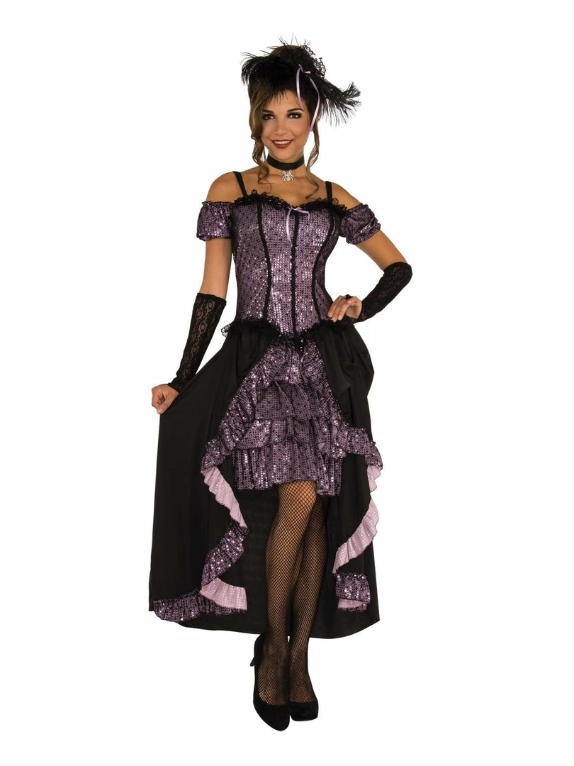Rubie's Dance Hall Mistress Costume For Adults Womens 3 Rubie's Dance Hall Mistress Costume For Adults Womens