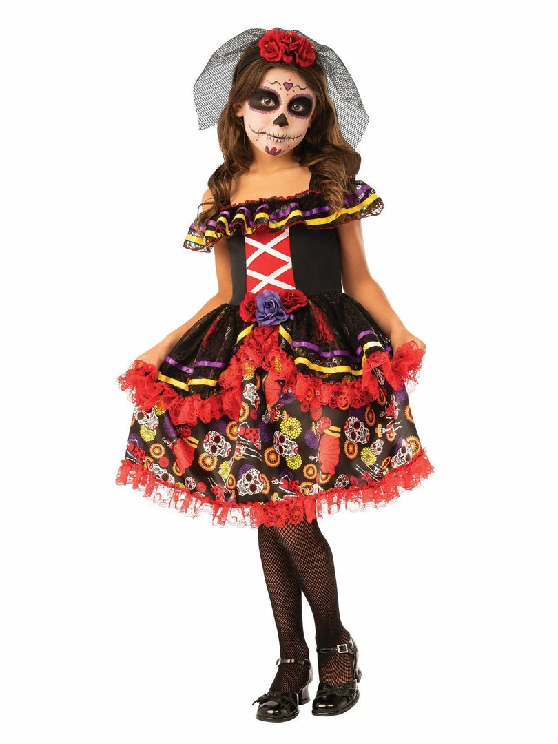 Rubie's Day Of The Dead Costume For Kids 3 Rubie's Day Of The Dead Costume For Kids