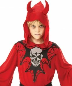 Rubie's Boys Devil Robe With Skull & Webs Costume For Kids
