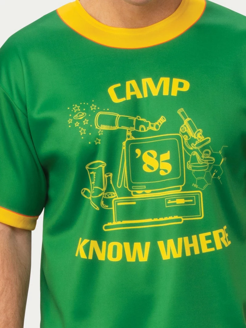 Rubie's Dustin 'Camp Know Where' T-Shirt For Adults - Netflix Stranger Things 5 Rubie's Dustin 'Camp Know Where' T-Shirt For Adults - Netflix Stranger Things
