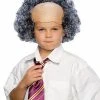Rubie's Elderly Bald Cap With Grey Curly Sides Wig For Kids Boys 2 Rubie's Elderly Bald Cap With Grey Curly Sides Wig For Kids Boys