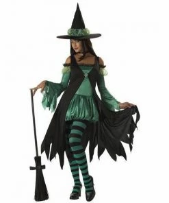California Costume Collections Emerald Green Witch Costume For Adults