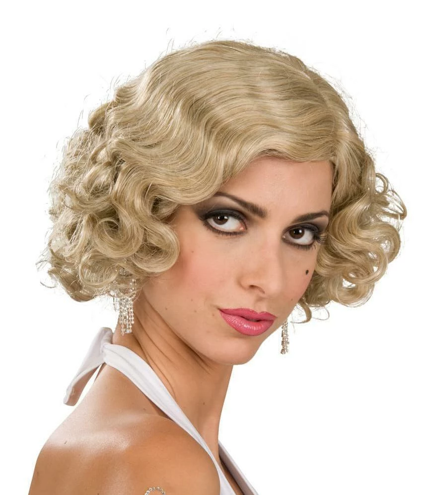 Rubie's Shop All Adult Costumes Flapper Blonde Wig For Adults 3 Rubie's Shop All Adult Costumes Flapper Blonde Wig For Adults