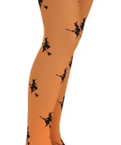 Rubie's Glitter Witch Orange Child Tights