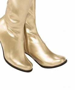 Rubie's Womens Go Go Gold Boots For Adults