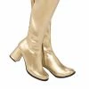 Rubie's Womens Go Go Gold Boots For Adults