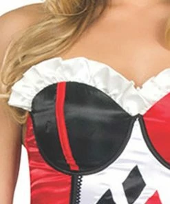 Rubie's Harley Quinn Corset For Adults - Warner Bros DC Comics