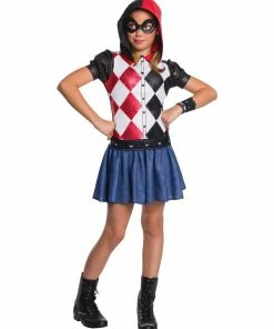 Rubie's Harley Quinn Hoodie Costume For Kids - Warner Bros DC Super Hero Girls