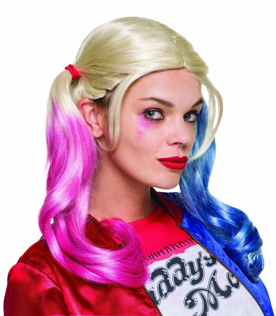 Rubie's Womens Harley Quinn Wig For Adults - Warner Bros Suicide Squad 3 Rubie's Womens Harley Quinn Wig For Adults - Warner Bros Suicide Squad