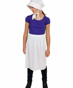 Rubie's Historical Bonnet & Apron Set For Kids Girls
