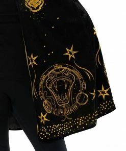 Rubie's Hogwarts Black & Gold Hooded Robe For Kids & Tweens - Warner Bros Harry Potter Boys 8 Rubie's Hogwarts Black & Gold Hooded Robe For Kids & Tweens - Warner Bros Harry Potter Boys