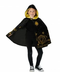 Rubie's Hogwarts Black & Gold Hooded Robe For Kids & Tweens - Warner Bros Harry Potter Boys