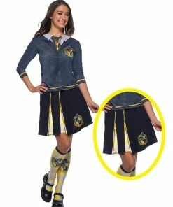 Rubie's Womens Hufflepuff Skirt For Adults - Warner Bros Harry Potter
