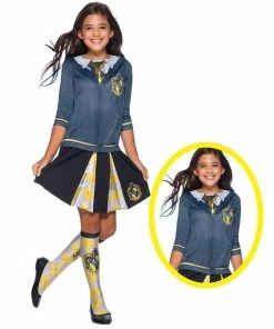 Rubie's Hufflepuff Top For Kids - Warner Bros Harry Potter Girls