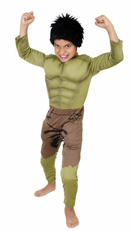 Rubie's Boys Hulk Deluxe Costume For Kids - Marvel Avengers 3 Rubie's Boys Hulk Deluxe Costume For Kids - Marvel Avengers