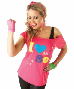 Rubie's Womens I Love The 80s T-Shirt For Adults