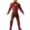 Rubie's Iron Man Deluxe Costume For Adults - Marvel Avengers Infinity War Mens 2 Rubie's Iron Man Deluxe Costume For Adults - Marvel Avengers Infinity War Mens
