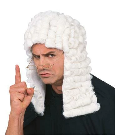 Rubie's Letter J Costumes Judge White Adult Wig 3 Rubie's Letter J Costumes Judge White Adult Wig