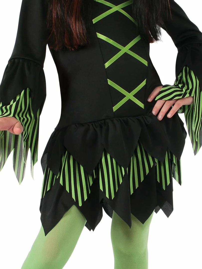 Rubie's Girls Lime Witch Costume For Kids 5 Rubie's Girls Lime Witch Costume For Kids