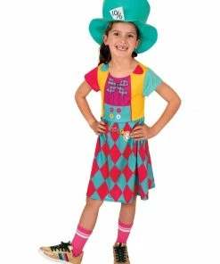 Rubie's Girls Mad Hatter Dress Costume For Kids - Disney Alice In Wonderland