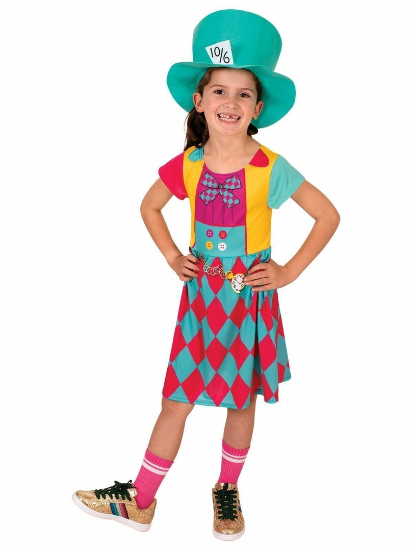 Rubie's Girls Mad Hatter Dress Costume For Kids - Disney Alice In Wonderland 3 Rubie's Girls Mad Hatter Dress Costume For Kids - Disney Alice In Wonderland