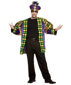 Rasta Imposta Mardi Gras King Costume For Adults Mens