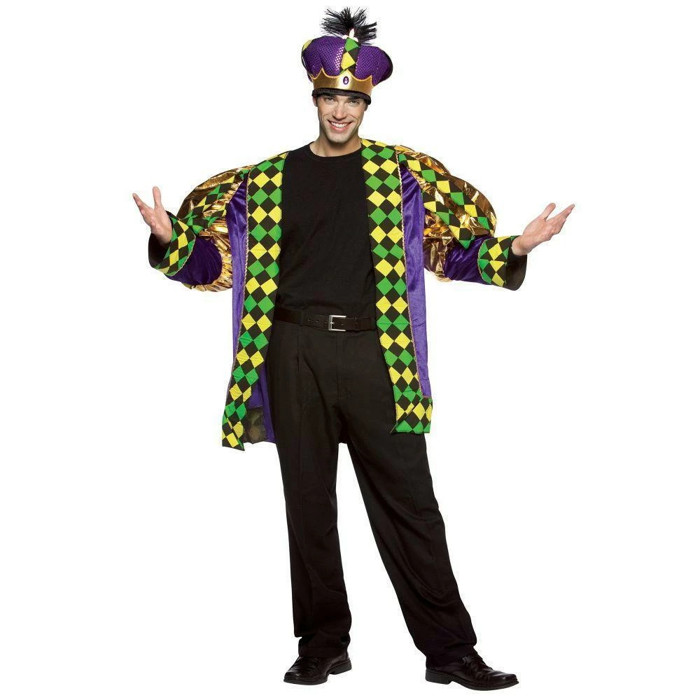Rasta Imposta Mardi Gras King Costume For Adults Mens 3 Rasta Imposta Mardi Gras King Costume For Adults Mens