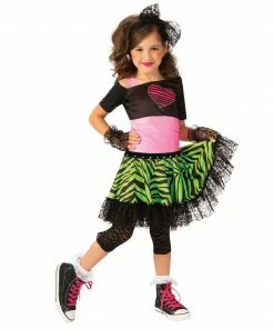 Rubie's Girls Material Girl 80s Costume For Kids