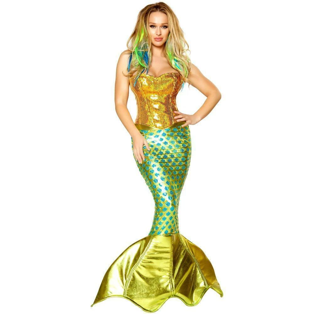 Roma Womens Mermaid Siren Of The Sea Deluxe Costume For Adults 3 Roma Womens Mermaid Siren Of The Sea Deluxe Costume For Adults