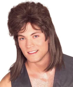 Rubie's Mullet Brown Adult Wig Letter M Costumes