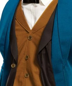 Rubie's Newt Scamander Deluxe Costume For Adults - WB Fantastic Beasts & Where To Find Them Mens