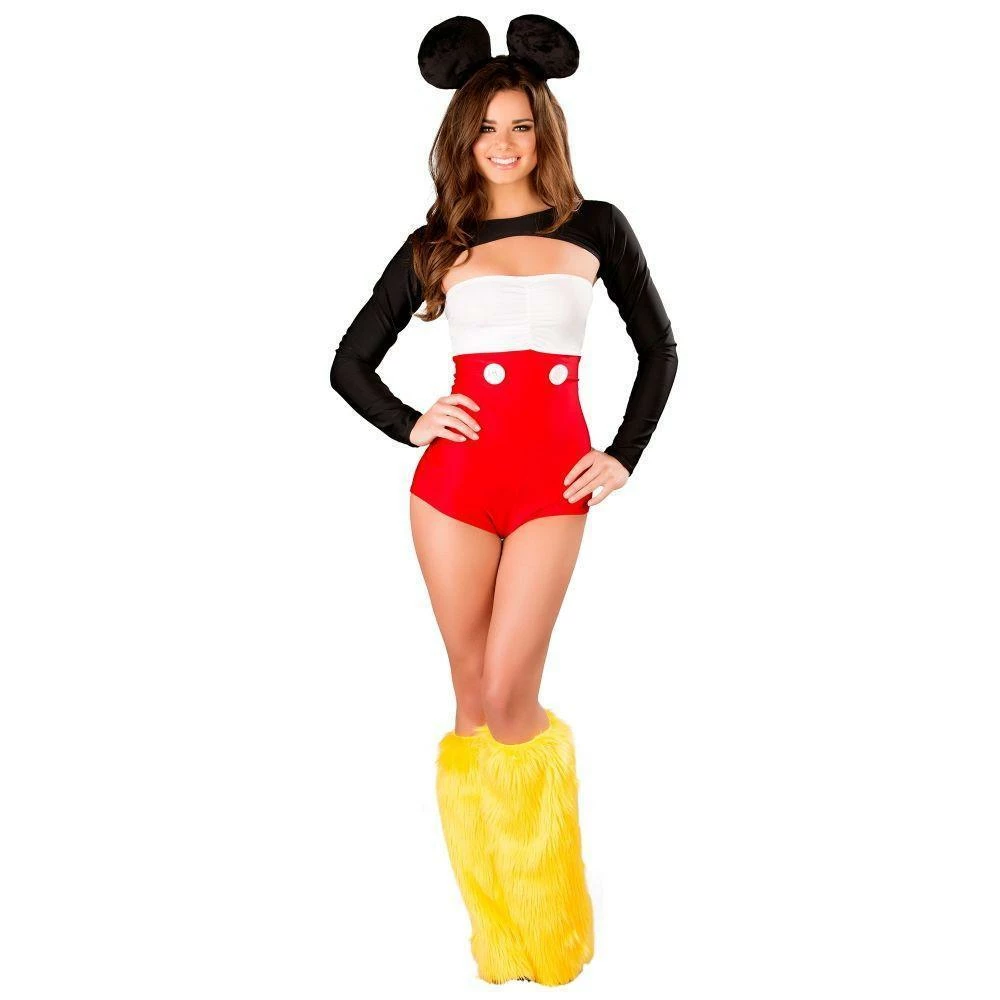 J Valentine Womens Nicky Mouse Romper Costume For Adults 3 J Valentine Womens Nicky Mouse Romper Costume For Adults