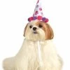 Rubie's Paw Print Birthday Girl Pet Hat Pets 1 Rubie's Paw Print Birthday Girl Pet Hat Pets