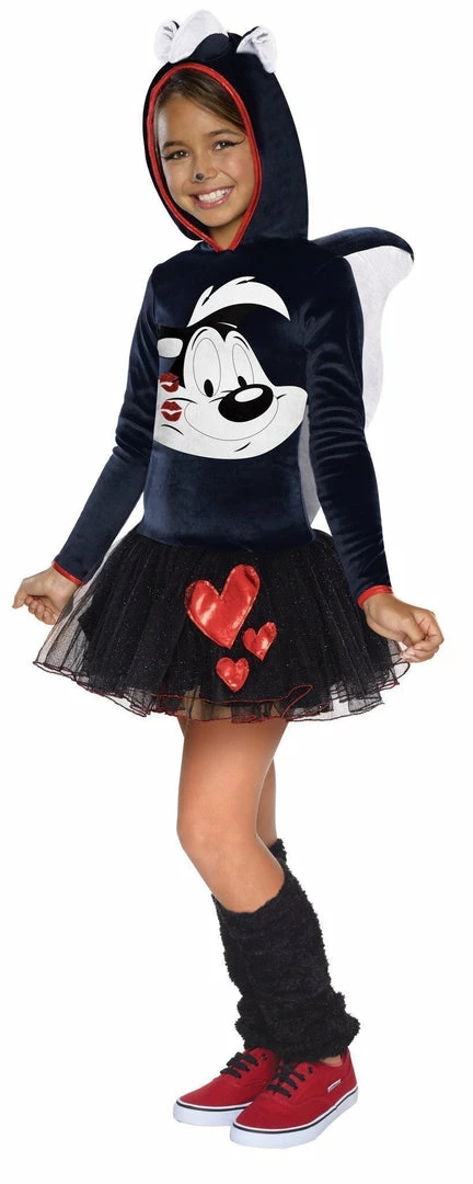 Rubie's Pepe Le Pew Hooded Tutu Costume For Kids - Warner Bros Looney Tunes 3 Rubie's Pepe Le Pew Hooded Tutu Costume For Kids - Warner Bros Looney Tunes